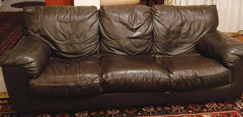 IKEA Original leather sofa 0