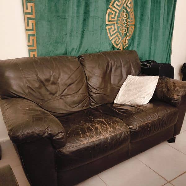 IKEA Original leather sofa 1