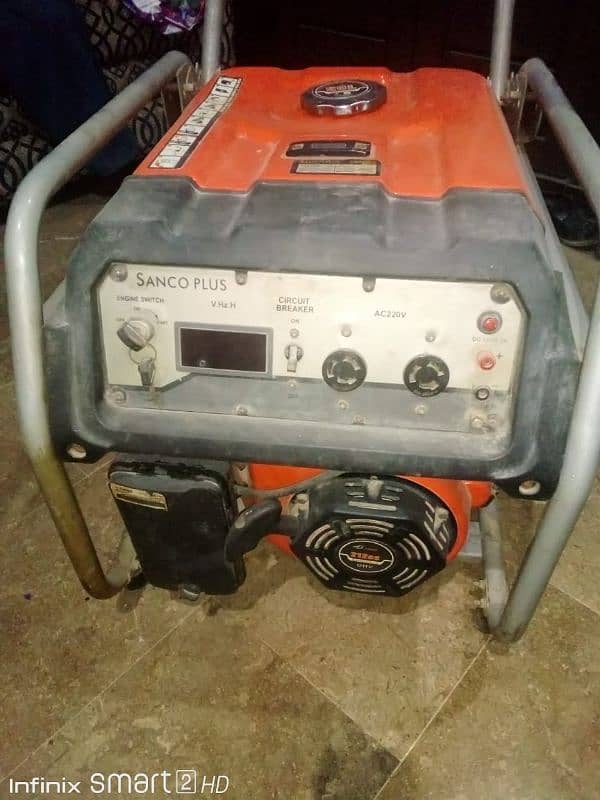 Generator Name with model Sanco Plus Sn2500E 0