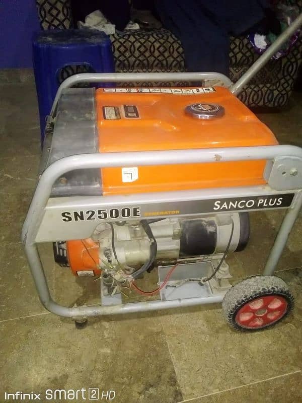 Generator Name with model Sanco Plus Sn2500E 1