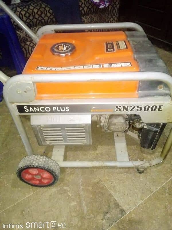 Generator Name with model Sanco Plus Sn2500E 2