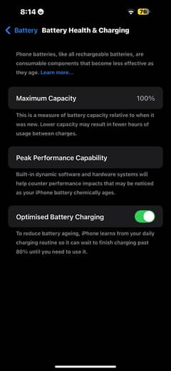 iPhone 14 Pro Max JV 512GB 100% Battery health