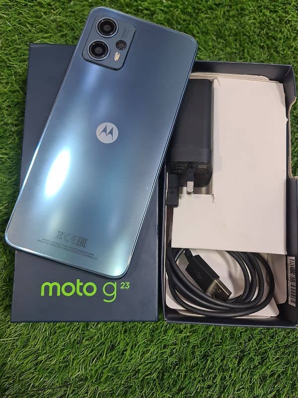 MOTOROLA G23 8/128 DUAL SIM PTA APPROVED WITH BOX CHARGER 1