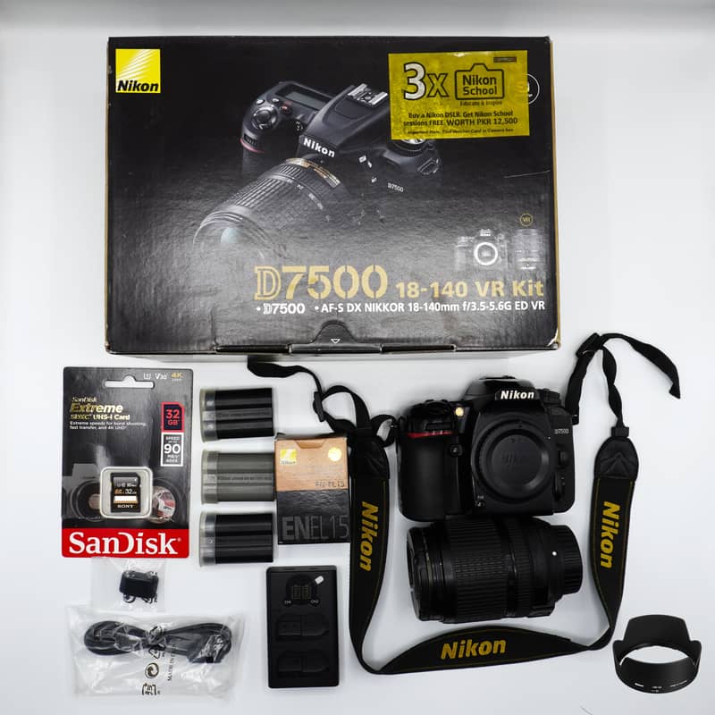 Ultra HD 4k  DSLR Nikon D7500 Body with 18-140mm Lens 0