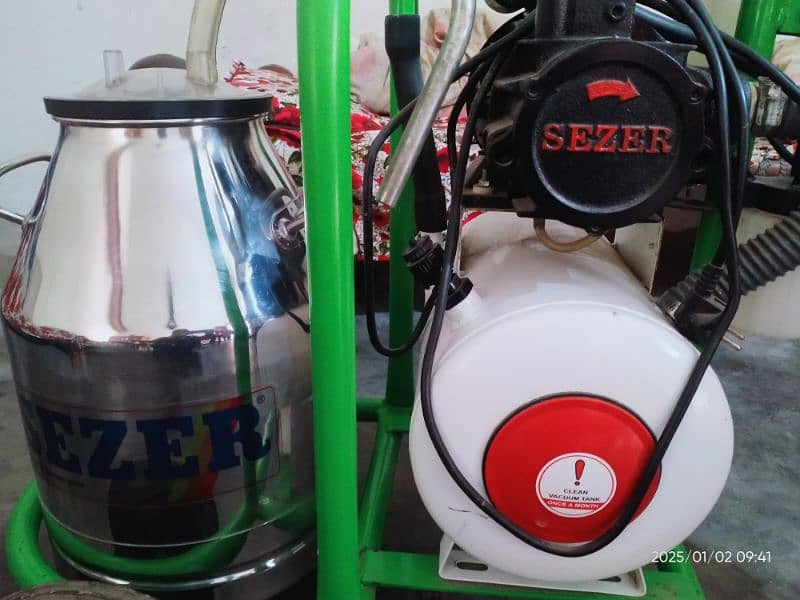 Milking Machine Single cluster Single bucket 4