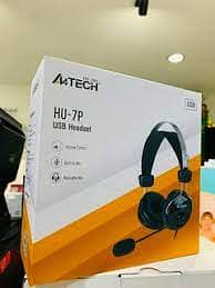 A4Tech HS-7P ComfortFit Stereo Headset - Black - 3.5mm Plug 0