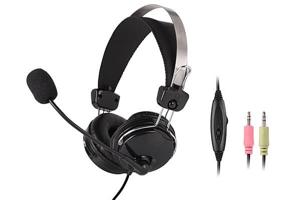 A4Tech HS-7P ComfortFit Stereo Headset - Black - 3.5mm Plug 2