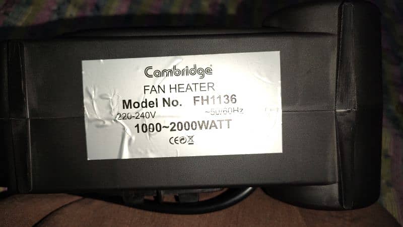 Fan Heater Electric Cambridge 2