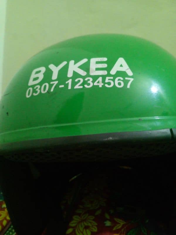 Bykea new helmet with zero level of usage 0