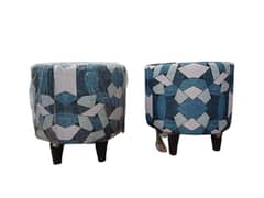 Round Pouffe Set for Sale