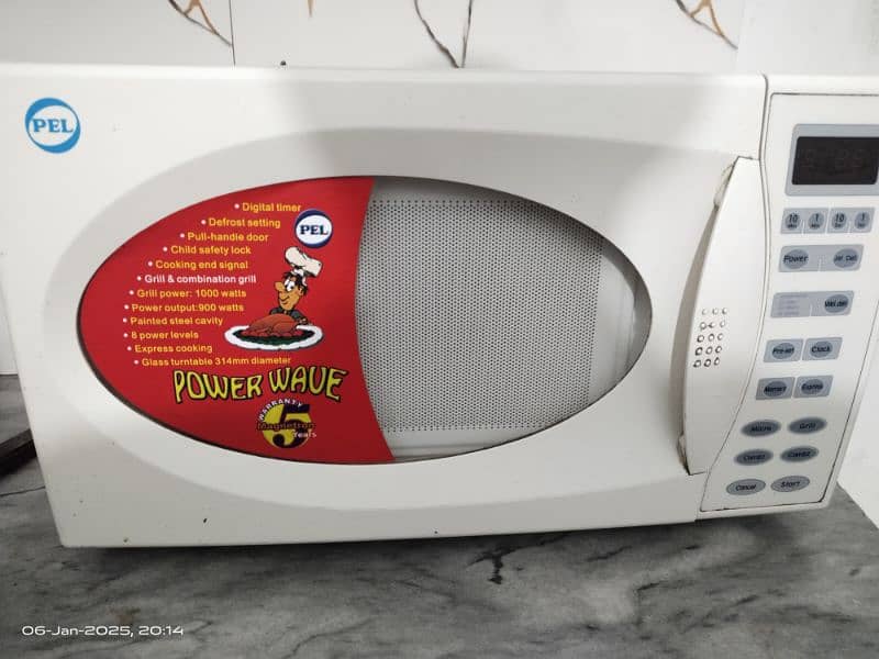 PEL 23L Grill Microwave Oven PMO-23 with Digital Display 0