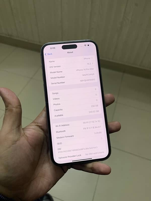 Iphone 14 Pro Max 256Gb PTA Approve 9