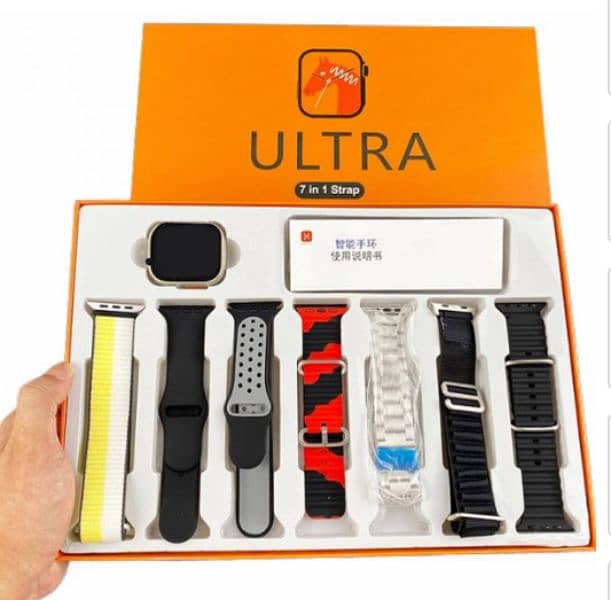 Ultra smart watch with 7 straps 2