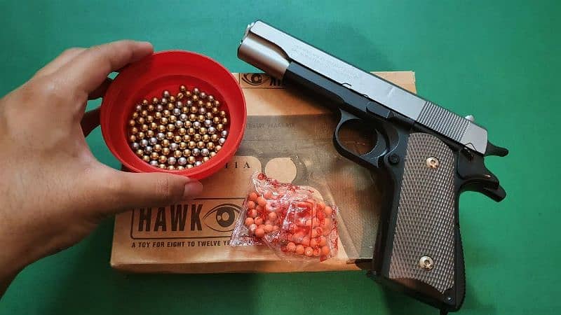 Metal body Hawk M1911A bb bullets Gun FreeDelivery 1