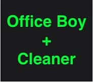 Office Boy __ Tea & Coffee Making,Dinner Serving & Office Cleaning Etc