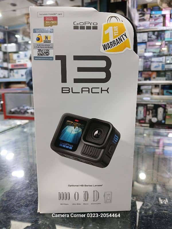 Go Pro Hero 13 black Just 1 Time use Brand new  0323-2054464 0