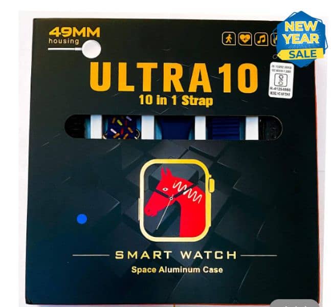 Ultra smart watch with 10 straps 1