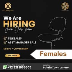 Females Job in bahria town