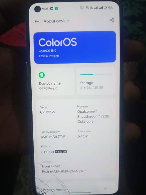 oppo Reno 6 all ok exchange possible 2