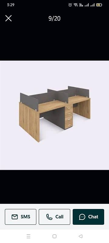 office table work station cluster cubical call center table meeting 4