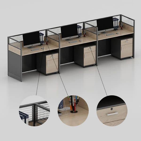 office table work station cluster cubical call center table meeting 5