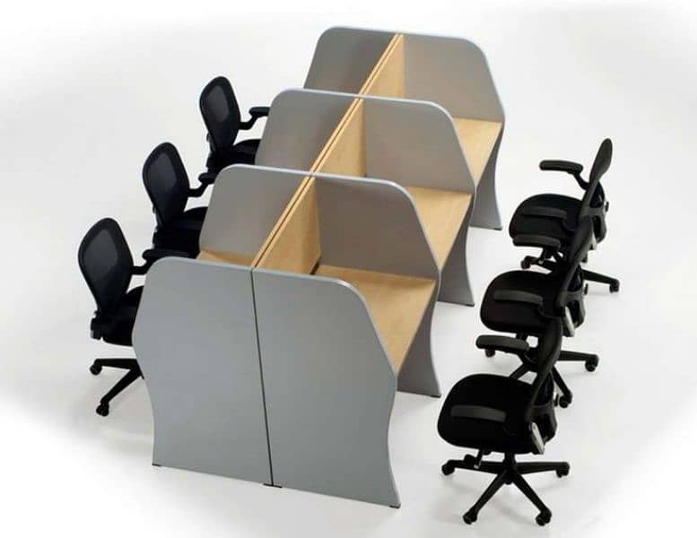 office table work station cluster cubical call center table meeting 8