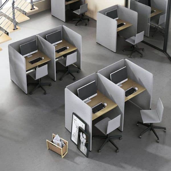 office table work station cluster cubical call center table meeting 13