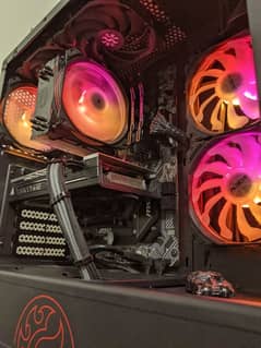 4 argb RGB fans with controller for gaming pc computer