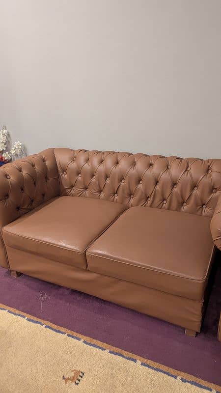 Leather sofa with lifetime foam guarantee 2