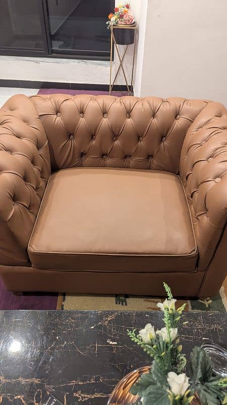 Leather sofa with lifetime foam guarantee 3