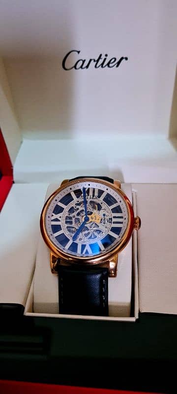 Cartier Skeleton Automatic Gents wrist watch Box packed 0