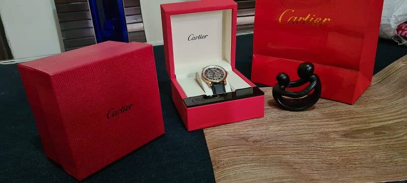 Cartier Skeleton Automatic Gents wrist watch Box packed 9