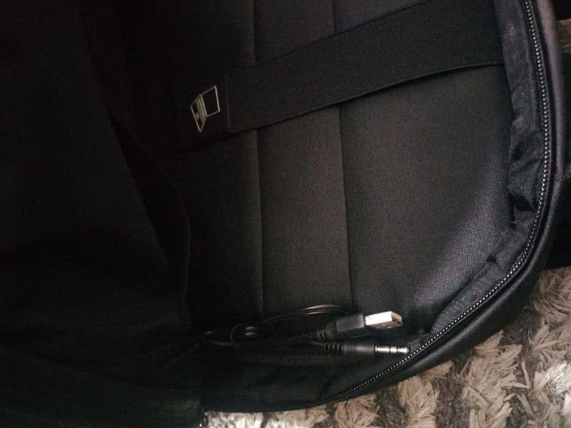 Riviera black bag with mobile charging ports laptop space 03333358008 5