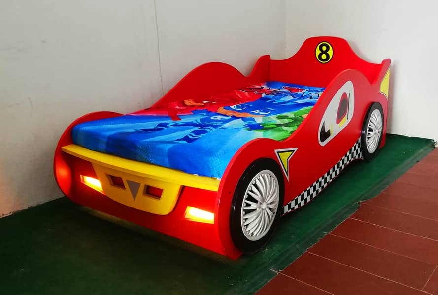 New Style Kids Single Car Bed for Boys Sale in Pakistan 1