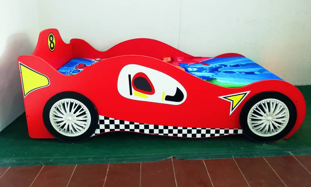 New Style Kids Single Car Bed for Boys Sale in Pakistan 3