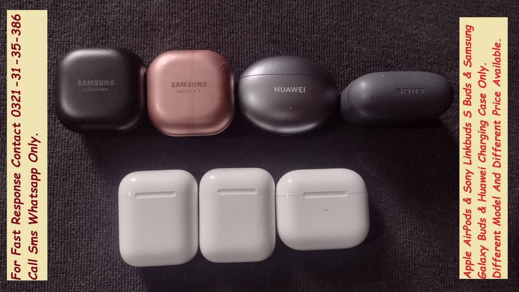 apple airpods sony samsung galaxy buds charging case available 1