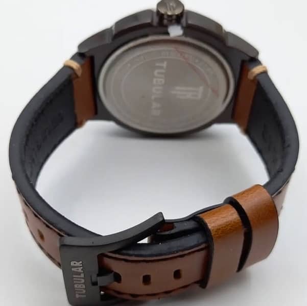 TUBULAR New Design Quartz Fashion Watch For Men – Brown Color 2