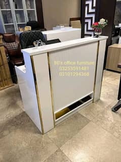 office reception table, cash counter, office table , chair available