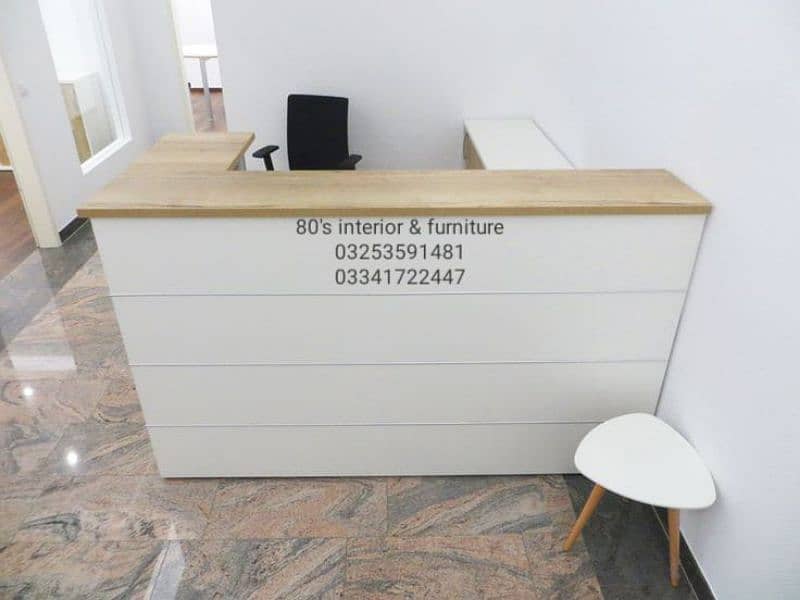 reception counter, office cash counter, office help front desk ,chair 17