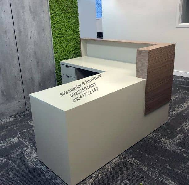 reception counter, office cash counter, office help front desk ,chair 18