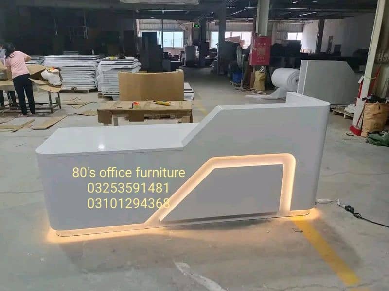 reception counter, office cash counter, office help front desk ,chair 19