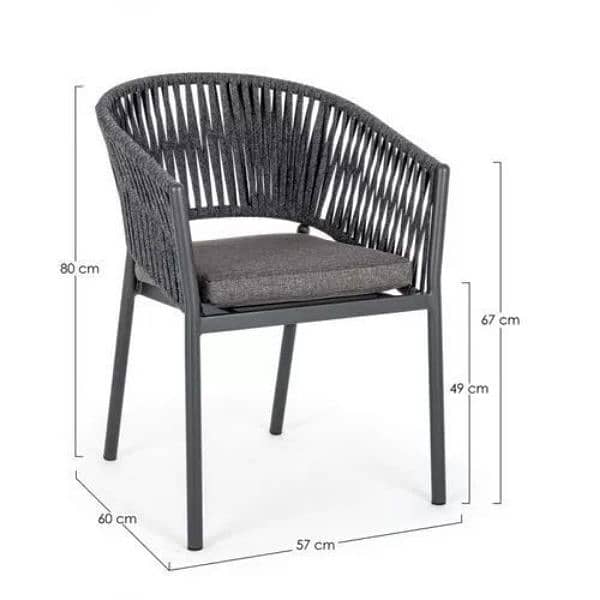 Rope rattan chair sofa outdoor Garden rooftop 1