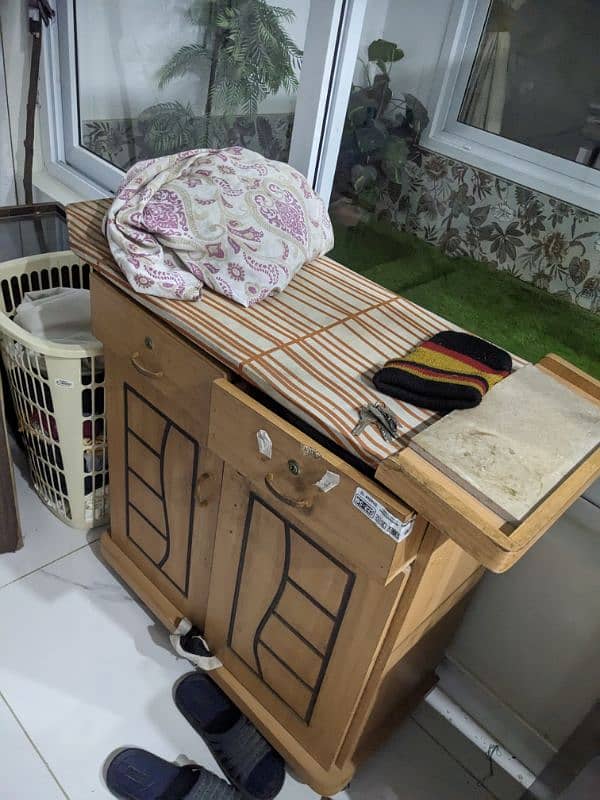 Wooden Bed with Dressers 5