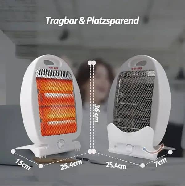 Electric Fan Heater Mini Mobile Heater Home Heating Warm Air Fan 5