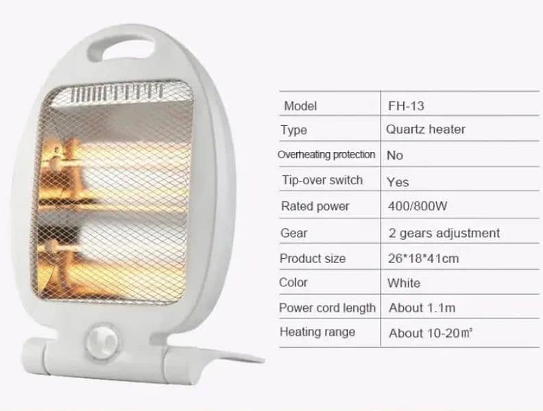 Electric Fan Heater Mini Mobile Heater Home Heating Warm Air Fan 6