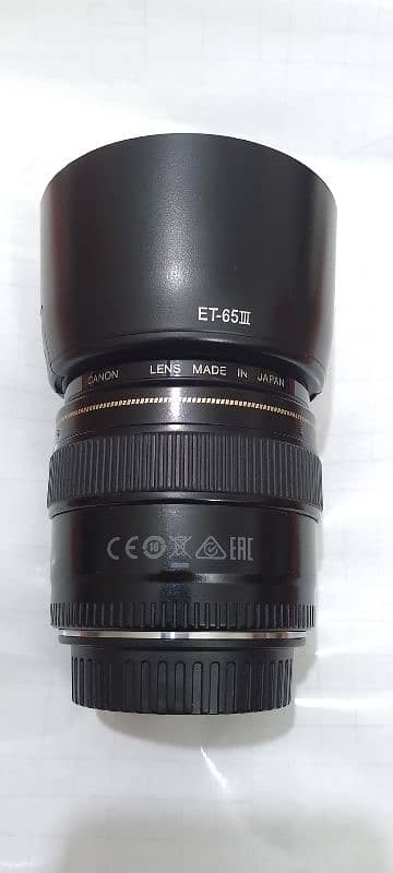 Canon lance 50mm 1.4 and 85mm 1.8 5