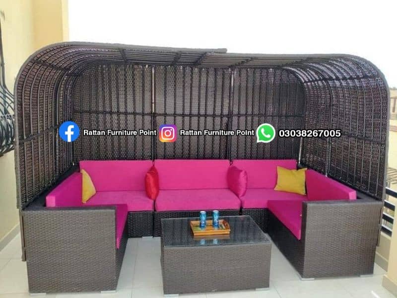 Outdoor Rattan sofa set Best quality garden rooftop patio 1