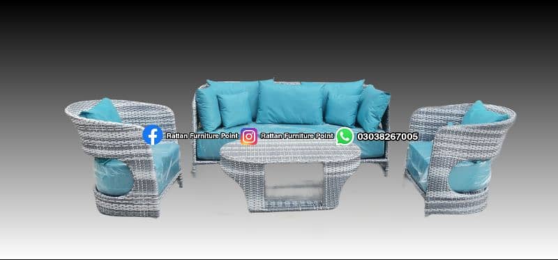 Outdoor Rattan sofa set Best quality garden rooftop patio 2