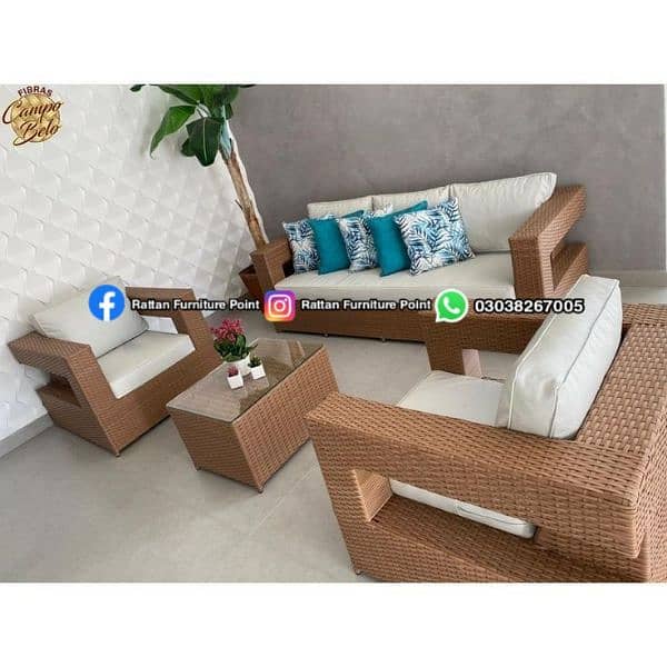 sofa set rattan furniture best for outdoor Garden patio rooftop 11