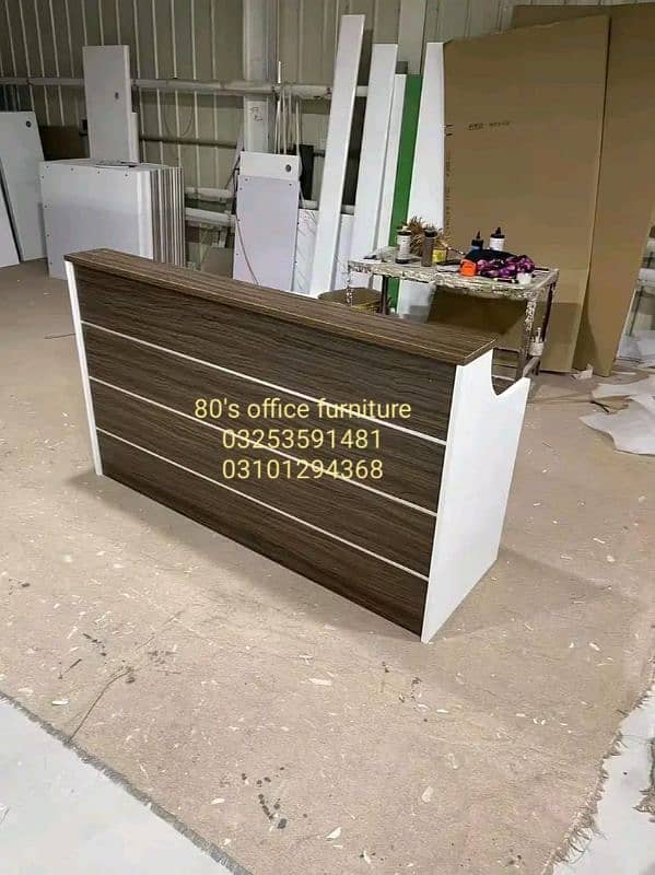 office reception counter, cash counter, office help front desk ,chair 16